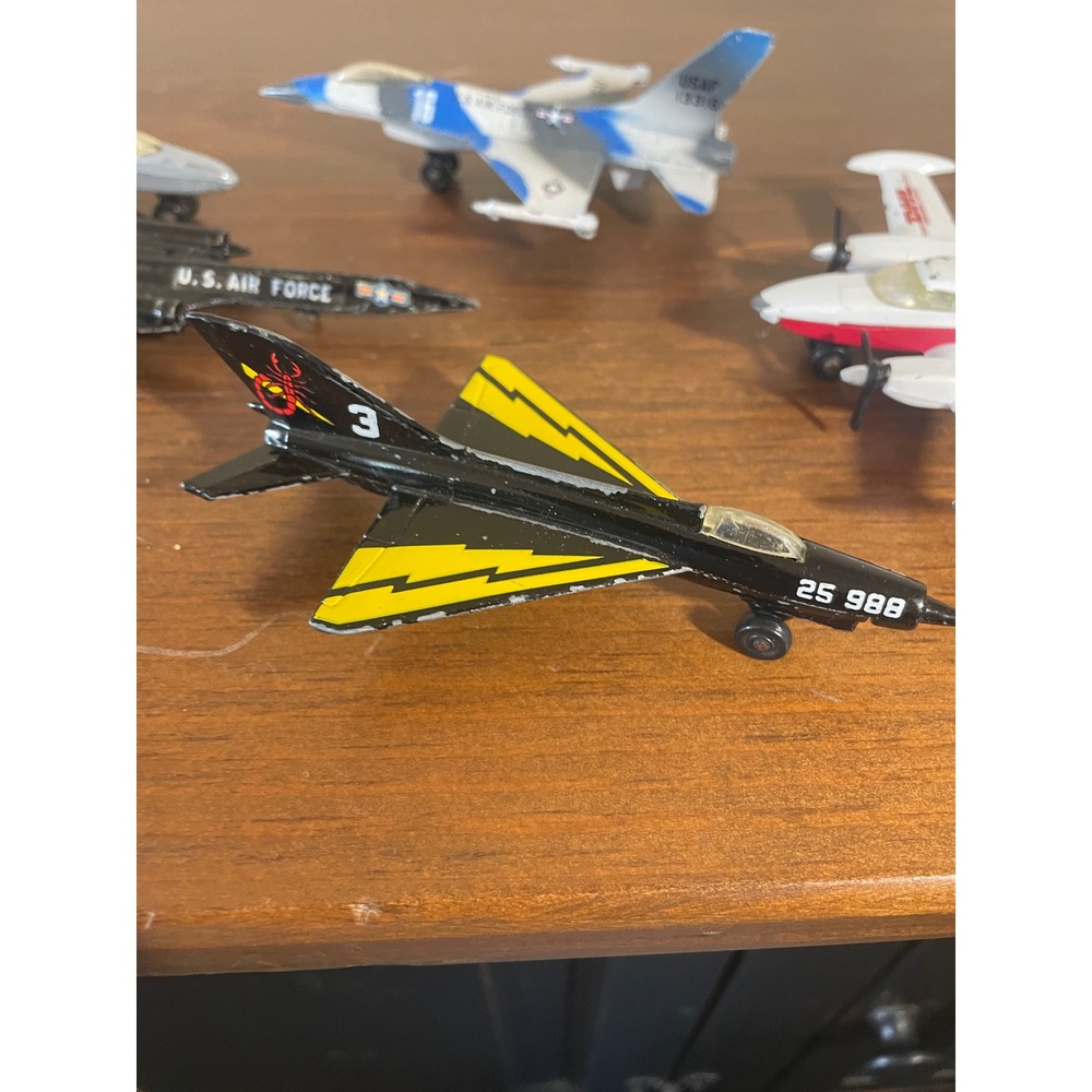 Vintage Diecast Toy Airplane Lot 5pc US Air Force Marines SR-71 DHL Fighter Jets - Picture 3 of 6
